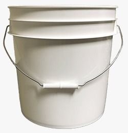 New 5-gallon plastic pail from an offspec production run
